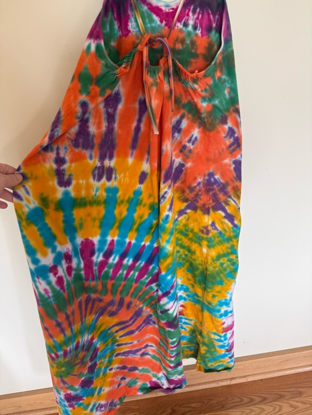 Girls' Multicolor Tie-Dye One-Piece Dress - Picture 3 of 3
